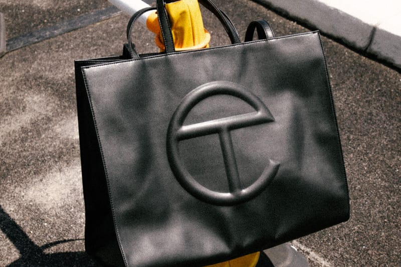 telfar LARGE olive shopping tote bag Vegan Leather | eBay