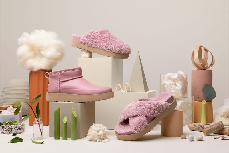 Fluff ugg 2025 boots pink