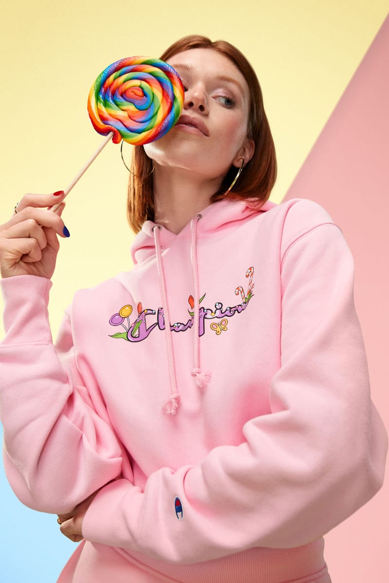 New Champion Candy Land Pink order Hoodie Small