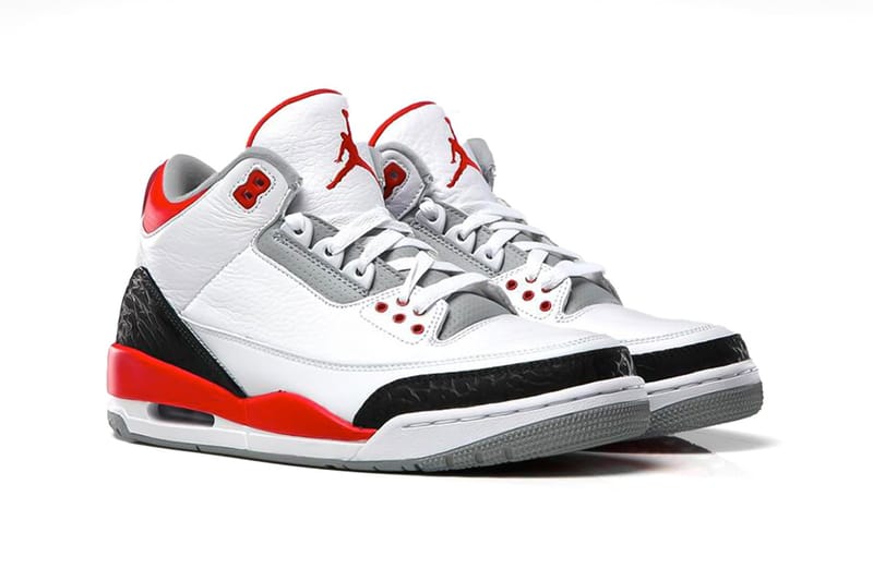 Air jordan 3 red and black new arrivals