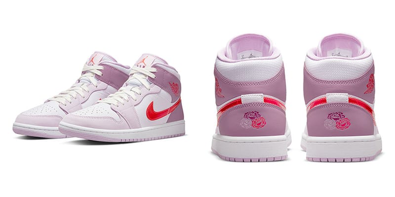 靴 AirJordan1 Valentine Buy Air Jordan 1 Mid Premium GS 'Valentine's Day' - 579748