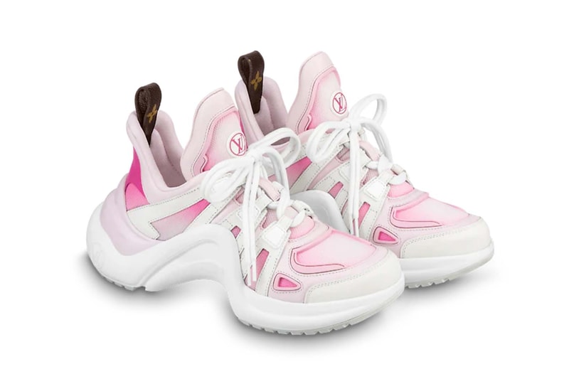 lv archlight sneaker pink