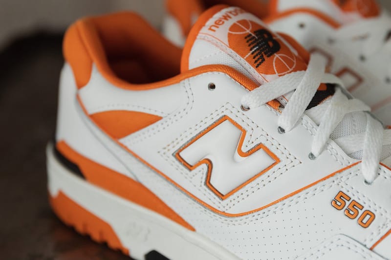 New balance 550 on sale varsity orange