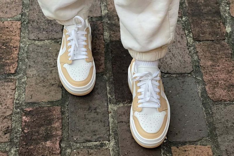 Jordan 1 Platform Sneaker Revealed in Tan/White Hypebae