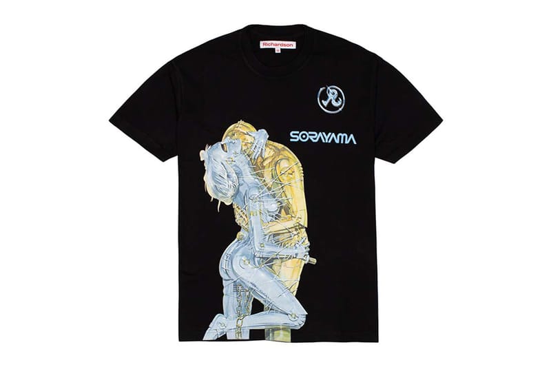 H*0様 RICHARDSON SORAYAMA ブラックTシャツ Hajime Sorayama x Richardson Collaboration Info | Hypebae