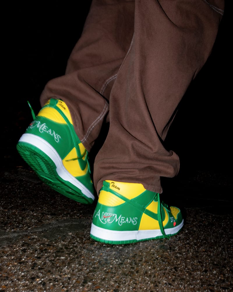 Supreme x Nike Dunk High Sneakers Collab Release | Hypebae