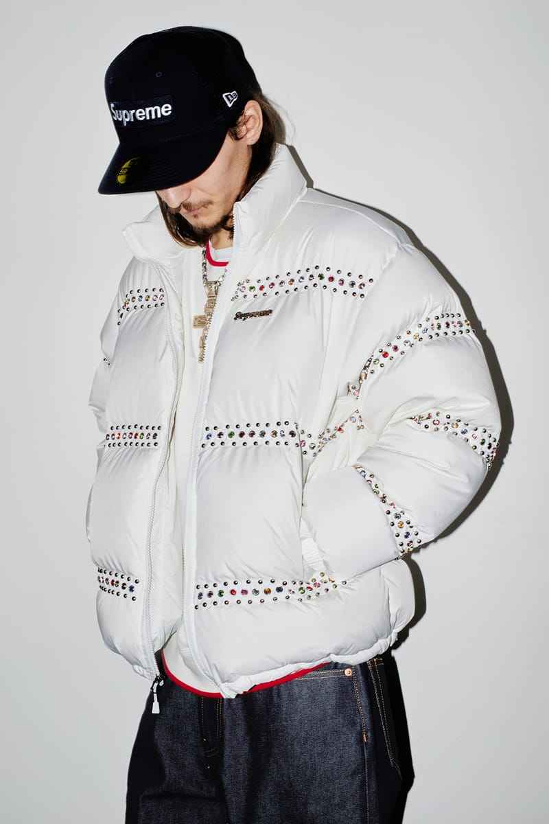 Supreme white denim sales jacket