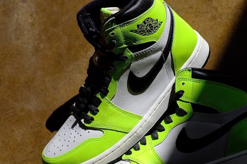 Air jordan 1 retro lime green sale