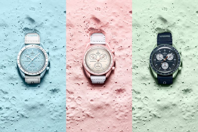 Swatch Omega Moonswatch Mission to the Pink Moonphase