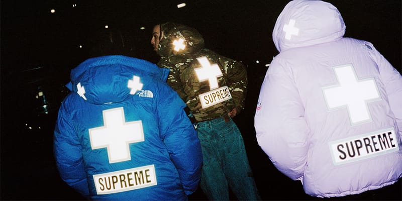 The north face outlet x supreme reflective jacket