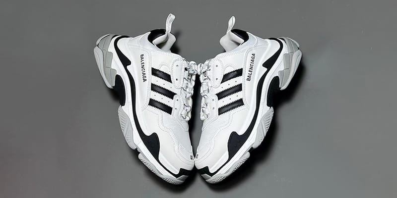 【BALENCIAGA X ADIDAS】 TRIPLE S SNEAKERS 関税/送料込 Balenciaga adidas Triple S Release Info | SneakerNews.com