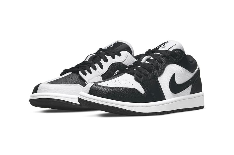 Low top black hot sale and white jordans