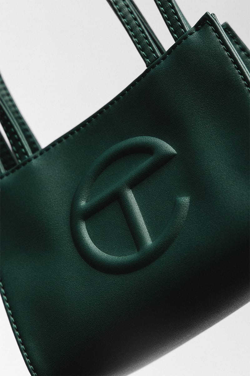 Telfar medium dark olive shopping online bag