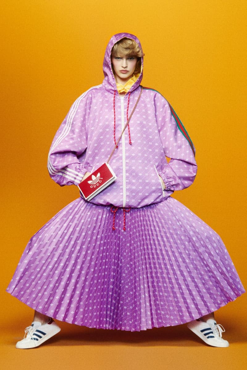 GUCCI adidas 紫色 ストライプ ベレー帽 GUCCI adidas 紫色 ストライプ ベレー帽 GUCCI adidas 紫色 ストライプ