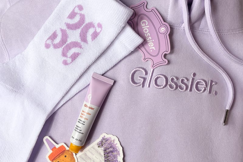 Glossier offers balm dot com bundle - lavender and birthday