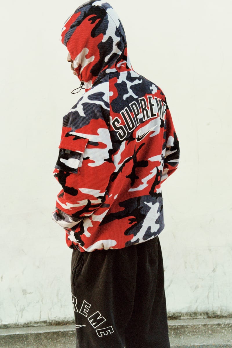 Supreme red camo on sale pants