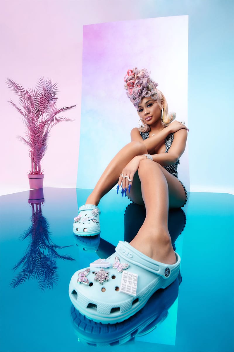 Saweetie x Crocs Drop Clog Sandal Collaboration Hypebae