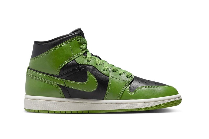 air jordan 1s green and black