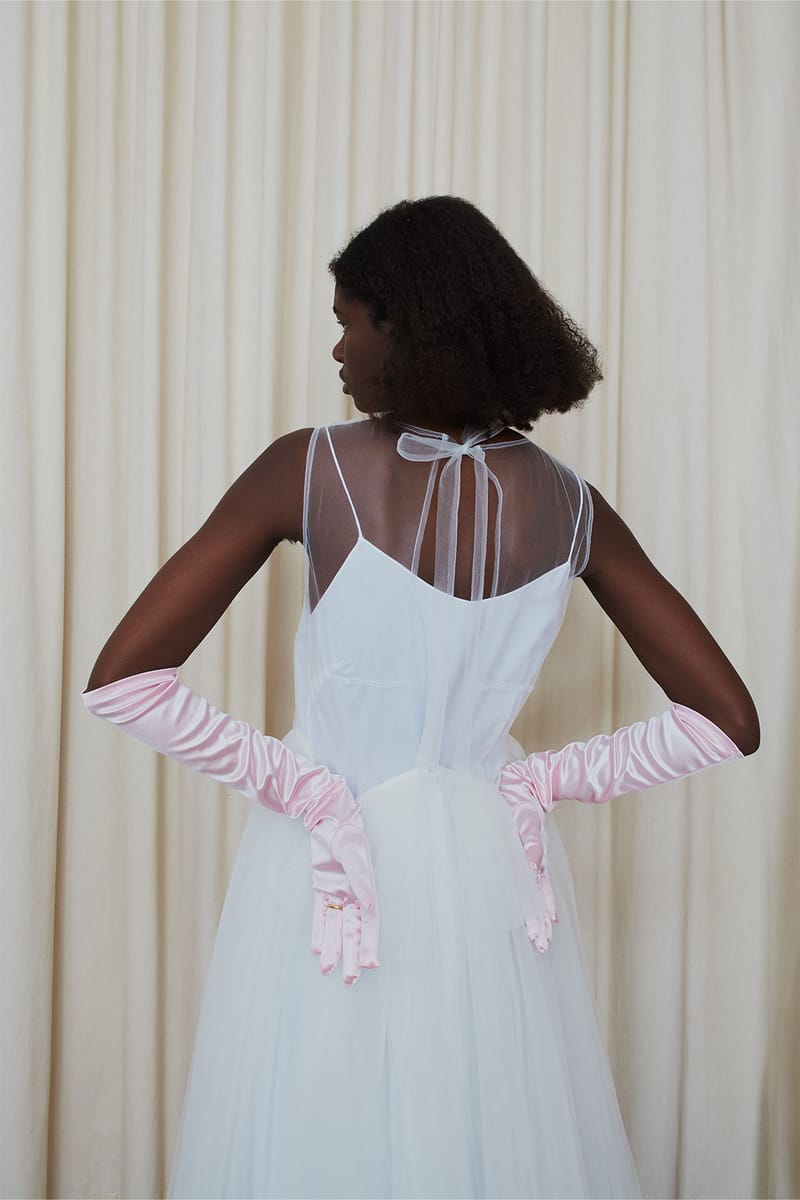 heaven × sandy liang バレエ サテン スリップドレス heaven × sandy liang バレエ サテン スリップドレス