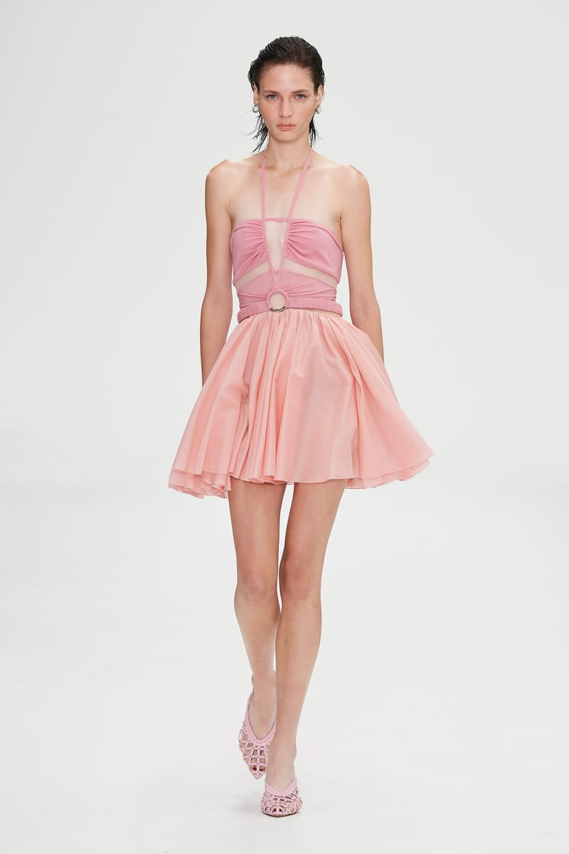 【関税込み】NENSI DOJAKA Slingback ruffles Nensi Dojaka Off-White Slingback Tulle Heels Nensi Dojaka