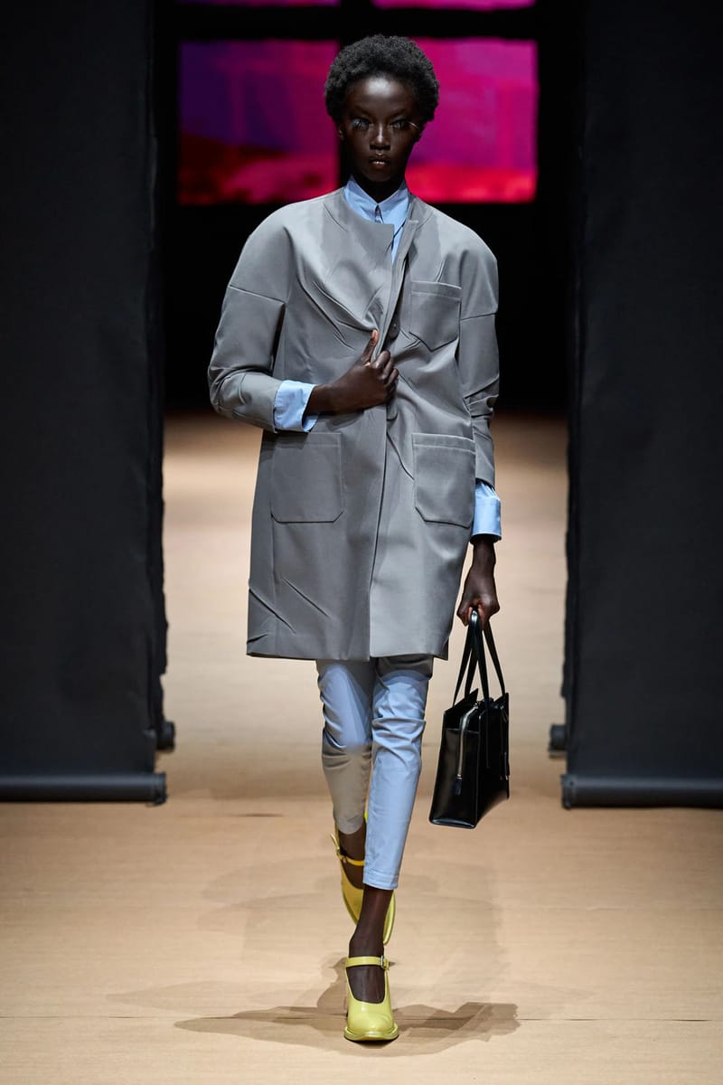 Prada SS23: Extra-Heavy Falsies, Slits, Skinny Pants | Hypebae