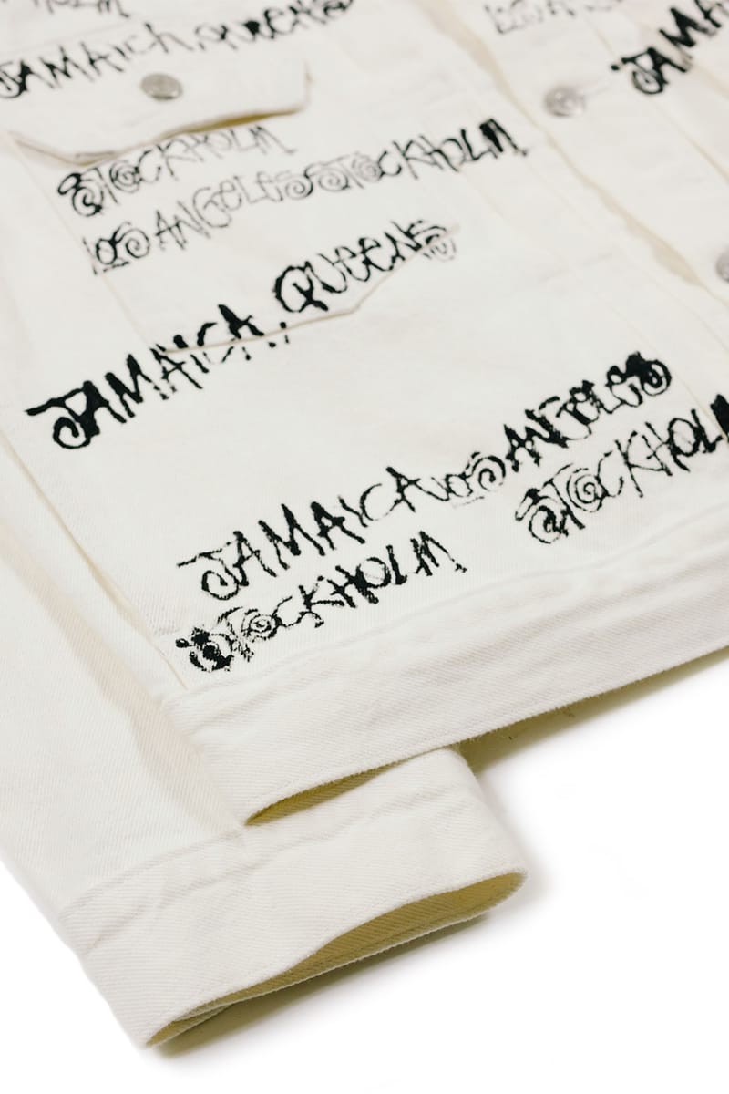 ★【STUSSY】★Stussy x Our Legacy x Denim Tears Laguna T Stussy x Denim Tears x Our Legacy TTL Denim Jacket White
