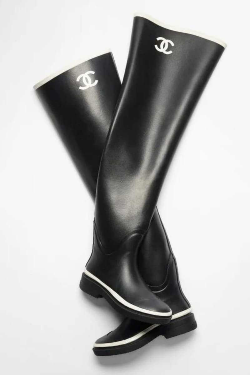 Chanel Releases Thigh High Rain Boot in 2 Colors Hypebae