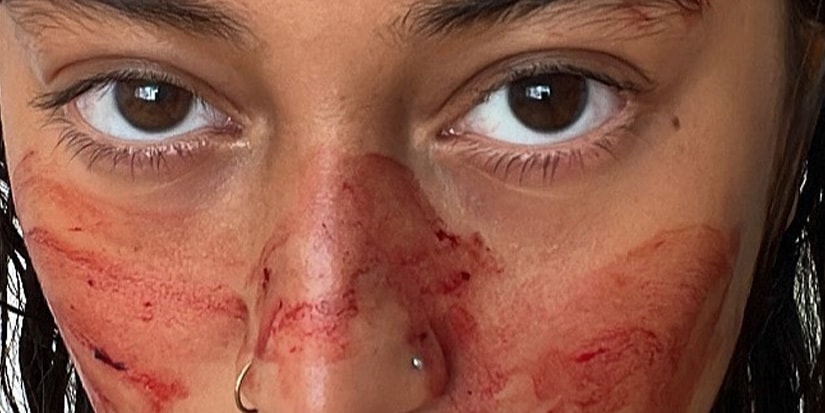 Editor Reviews Period Blood Face Mask Editor Reviews Period Blood Face Mask