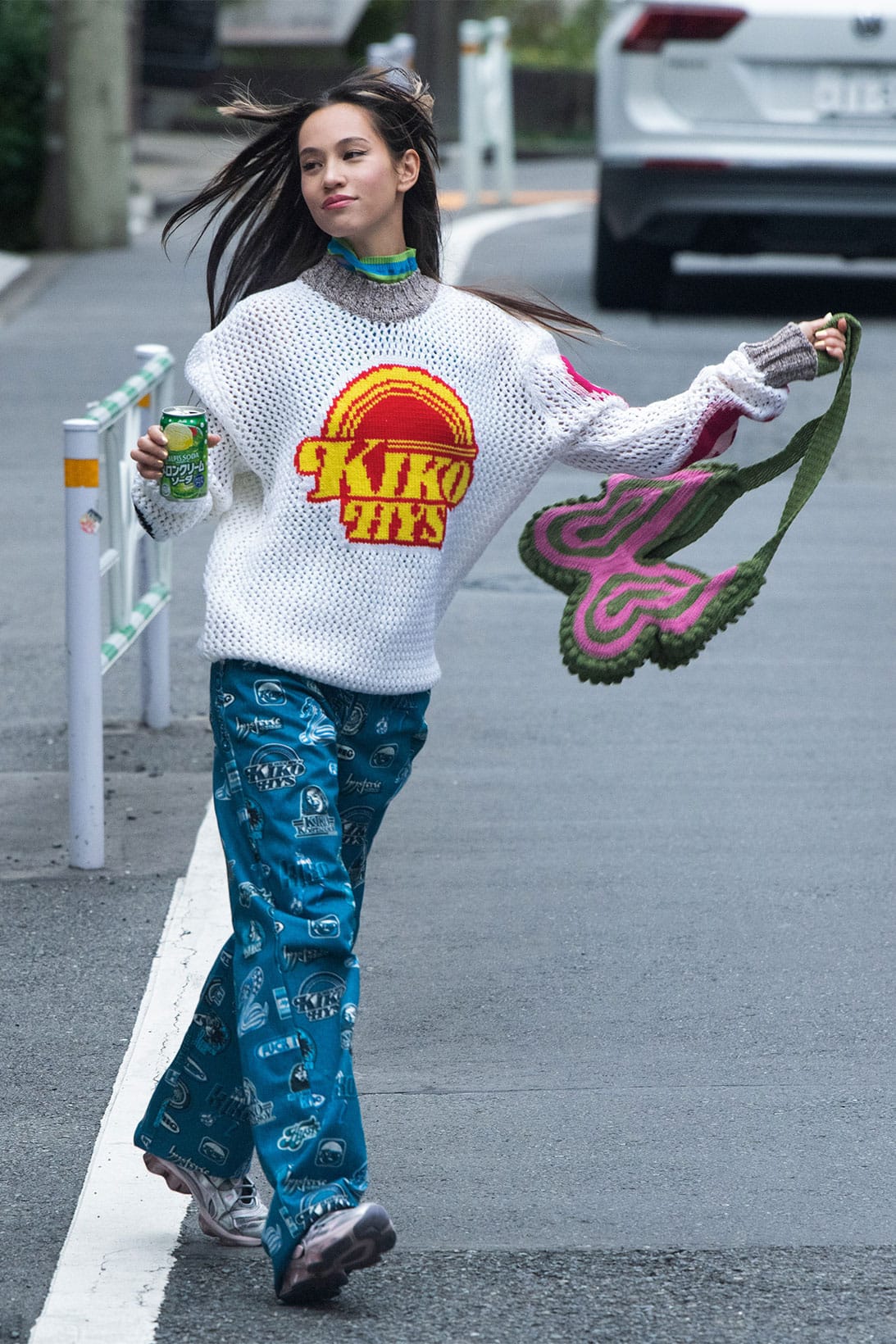 Kiko Mizuhara in Kiko Kostadinov x Hysteric Glamour Campaign