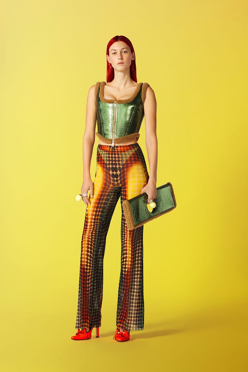 Jean Paul Gaultier Tribute/デイヴィス/ポスター Rare F/W 1992 Mesh Face Print Top - Jean Paul Gaultier