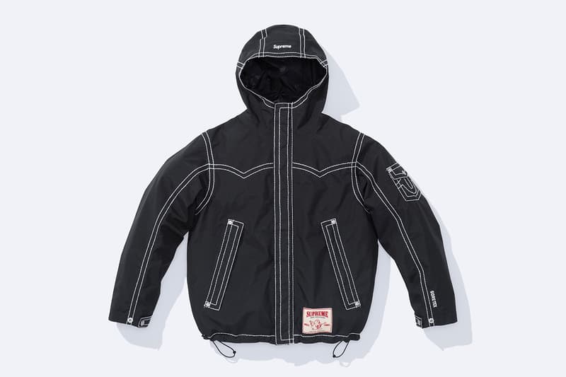 Supreme®/True Religionブラックレザージャケット Supreme x True Religion Leather Trucker Jacket 