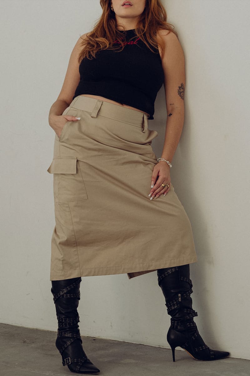 Long khaki skirts clearance review