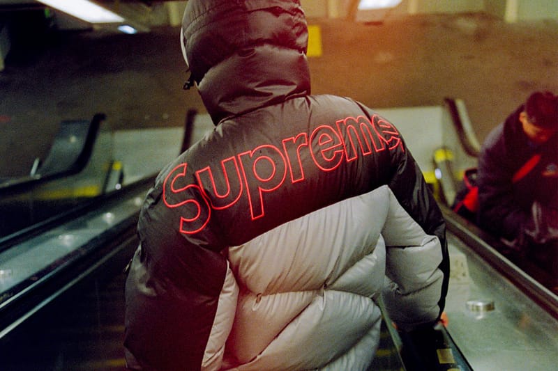 Doudoune the north face x supreme hot sale