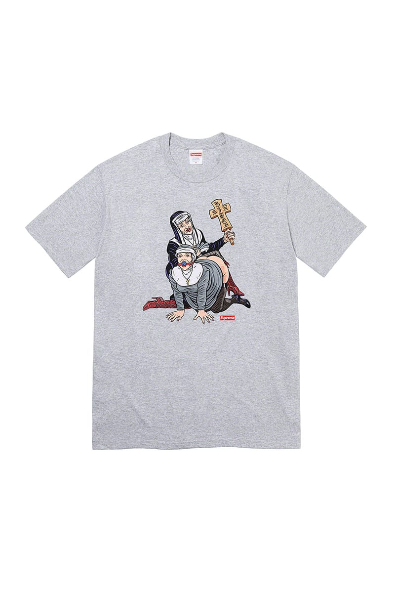 Supreme collab shop t shirt