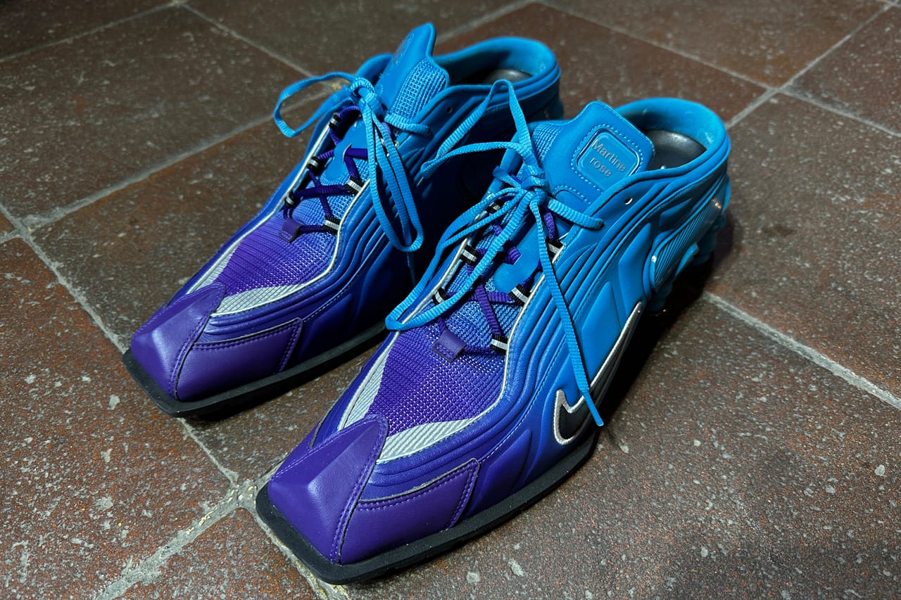 Martine Rose x Nike Shox MR4 Blue Colorway Info | Hypebae