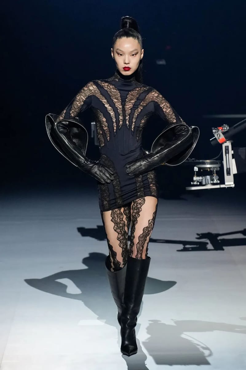 Mugler lace men discount fashion show 2023