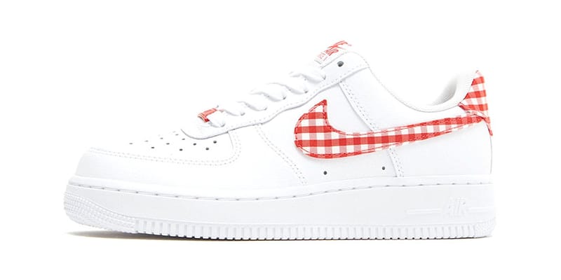 Af1 hot sale red check