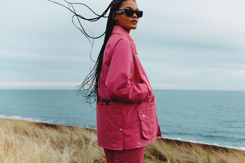 Womens pink barbour outlet jacket