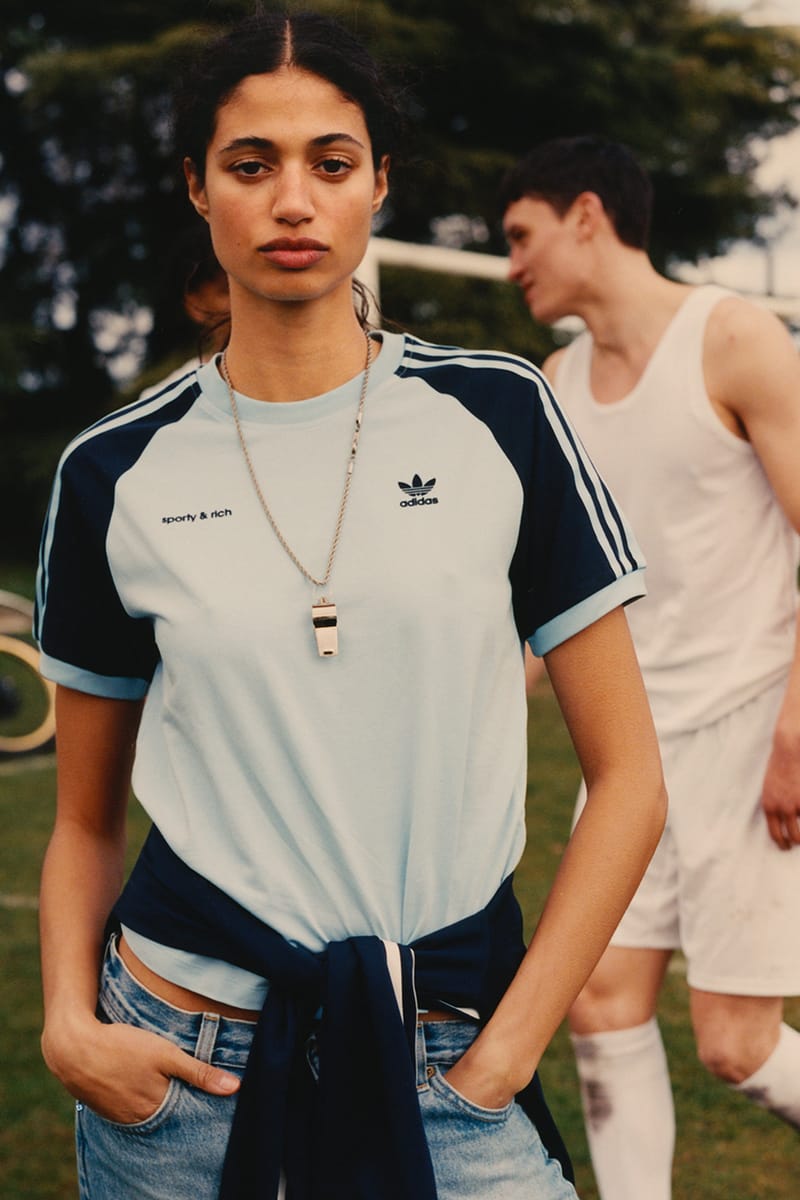 adidas sporty&rich 長袖サッカージャージ-