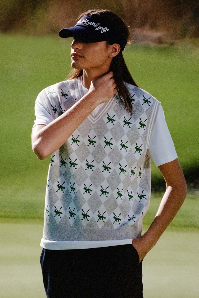 美品 23SS MAISON KITSUNE GOLF メゾンキツネゴルフ BOLD FOX