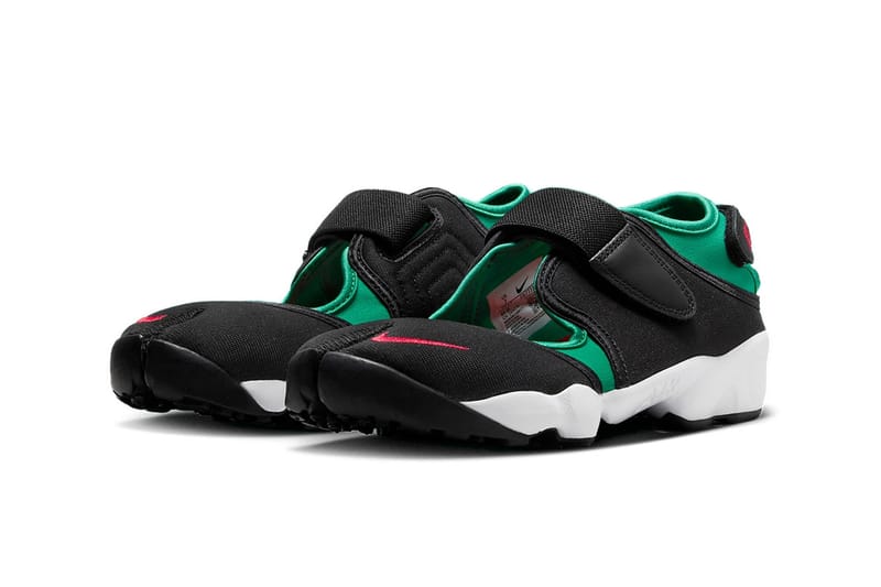 Nike air rift black sale green