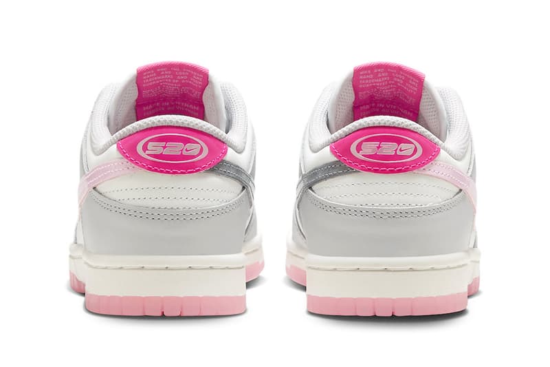 Nike dunks women gold white grey pink top
