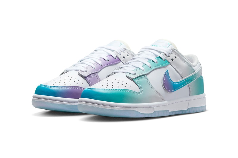 Womens nike dunks purple clearance silver signiture