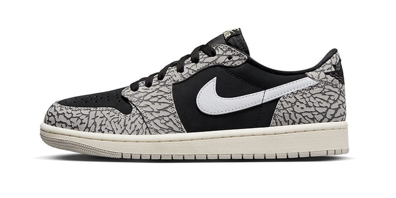 Nike's Air Jordan 1 Low Lands in Black Cement | Hypebae