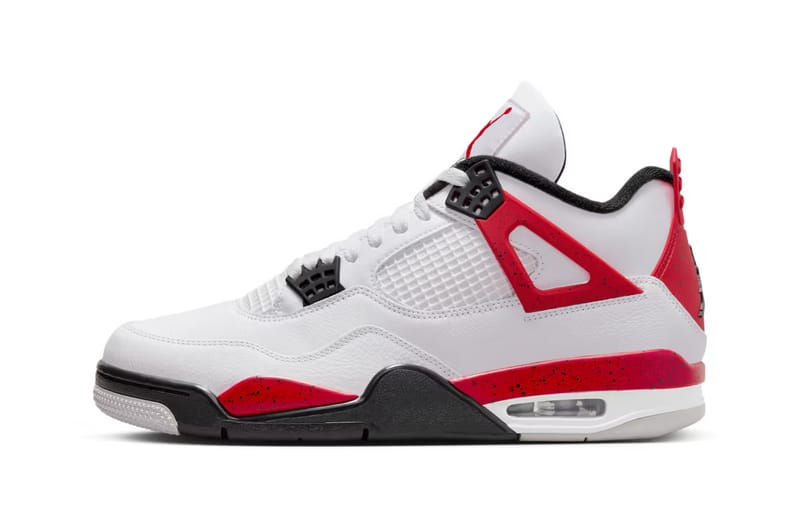 Air Jordan 4 Lands In Red Cement Colorway | Hypebae