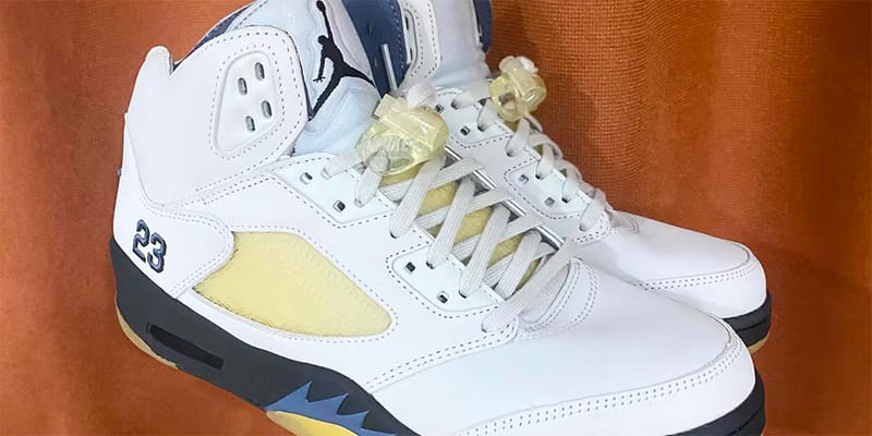 Retro 5 yellow and on sale blue