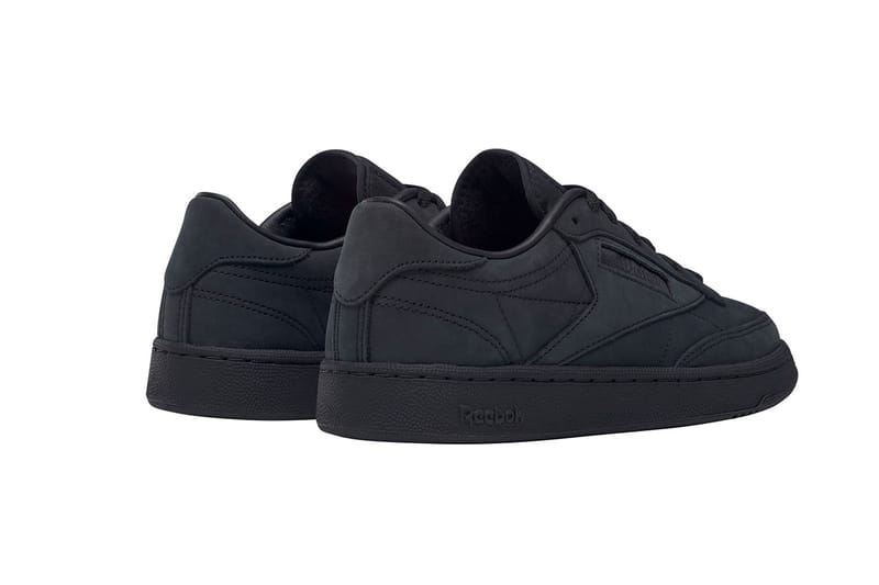 Reebok club c hot sale all black