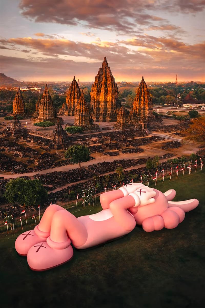 KAWS:HOLIDAY' Visits Ancient Prambanan Temples | Hypebae