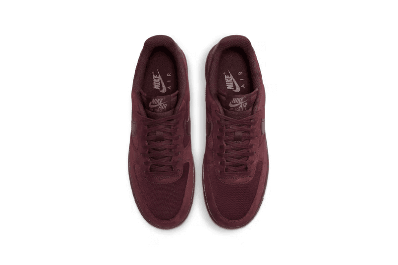 Nike air force 1 suede burgundy online