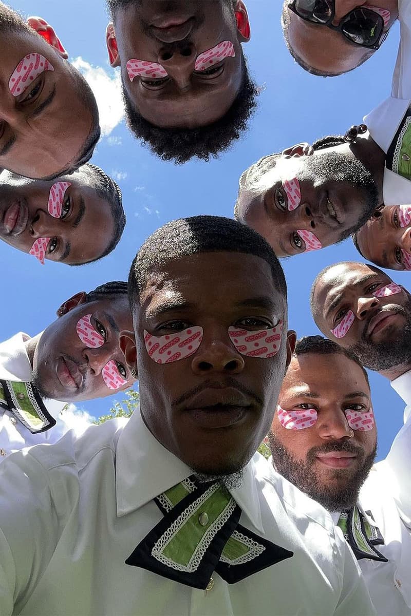 Straight Men Dubb Eye Masks As Outerwear For Fall | Hypebae